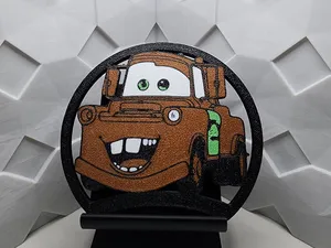 Tow Mater Disney Ear for 5 magnet Modular Headband
