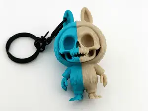 bunny style Skeleton Keychain cute