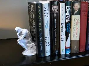 "The Thinker" Bookend