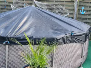 Poolabdeckung für Pool mit 12 Seiten (Intex 366)