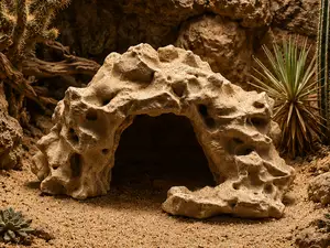 Desert Sandstone Cave - Terrarium & Aquarium Decor