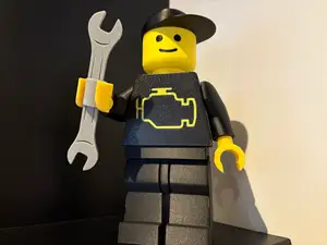 Brickman Motorkontrollleuchte 20cm Figur 500%