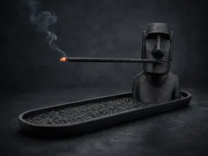 Moai Incense holder