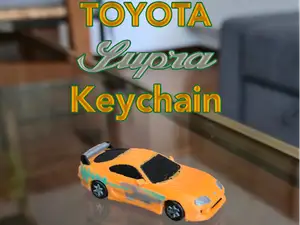 Toyota Supra Keychain (working wheels)
