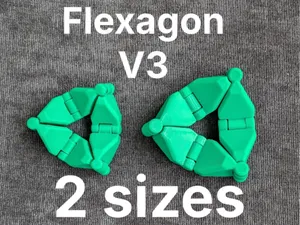 Infinite Flexagon V3 (Print-in-place)