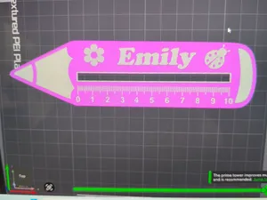 School kids ruler - girl BS customizable