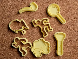 Detective Cookie Cutter Playdoh Stamp