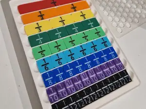 Fraction tiles Stripes for math education