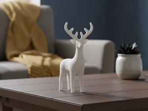 Statuetta Renna Decorativa per Soprammobile Casa