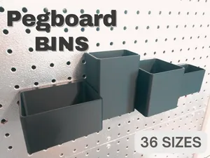 Pegboard Bins - Multiple Sizes