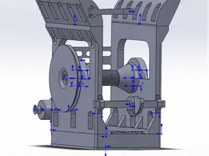 Rewinder of filament from a 3 kg coil to 1 kg