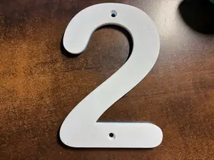 6 INCH HOUSE NUMBERS ARIAL ROUND FONT BOLD (160MM)