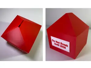 Smash-Only 3D Printed Piggy Bank - No Easy Way Out