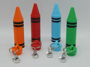 Crayon Chapstick Holder Keychain