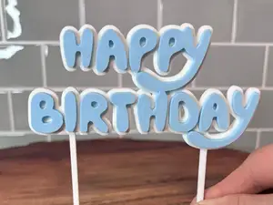 Bluey Happy Birthday Cake Topper