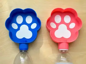 Paw Print Outdoor Pet Water Bowl – For Dogs & Cats