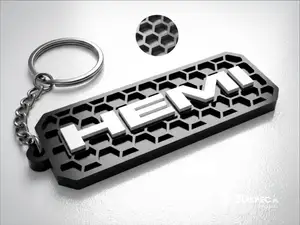 HEMI logo keychain