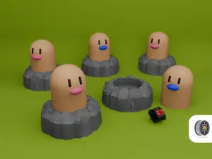 Diglett Keyboard Clicker | NO AMS | Pokemon Fidget