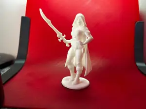 Fantasy Warrior Woman – Sword & Cloak Figurine