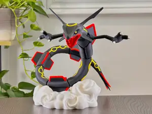 Rayquaza (Pokemon) Fully disassembled 23cm tall
