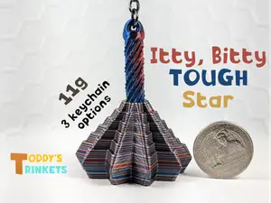 Tiny, TOUGH, Sensory Star w/ Handle (Keychain)