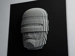 Robocop Layered Sculpture