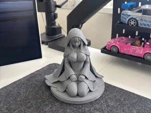 Mystical Cloaked Maiden | Fantasy Anime Statue
