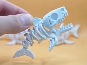 Skully - Articulated Flexi Skeleton Shark Keychain