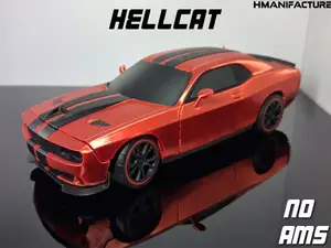 CHALLENGER HELLCAT 1/24 STEERING NO AMS CAR MODEL