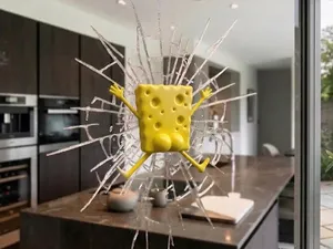 Bob Esponja Estrellado - Broma Cristal Roto