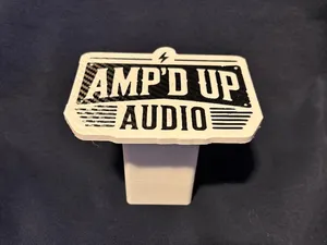 Amp’d Up Audio Hitch Cover / Logo Plate