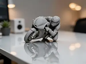 MotoGP Rider leaning into a turn Desk Display!