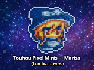Touhou Pixel Minis – Marisa (Lumina-Layers)