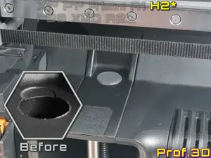 H2 Center Hole Dust Cover ⧸ Plug The Debris Trap
