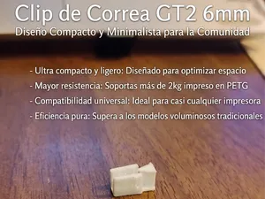 clip correa 2gt 6mm