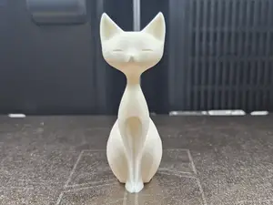 Elegante Zen-Katze – Minimalistische Statuette