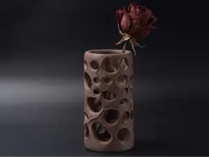 Coral Cell Pen Holder