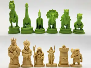 Dinosaurs v Cavemen Chess Set