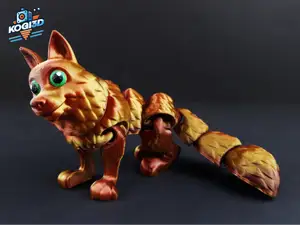 Articulated Wolf Toy