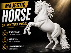 Rearing Horse Sculpture