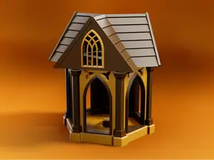 Gothic Bird Feeder - Fully Printable