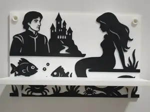 Little Mermaid Wall Shelf – Ocean Fairytale Decor