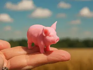 Mini kleines Glücks-Schwein