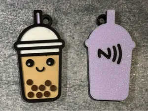 Cute NFC Kawaii Boba Tag