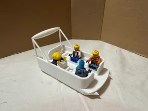 Brick-Compatible Pontoon Boat