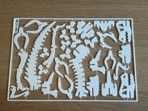 T-Rex 3D Puzzle Kit Card - 29 pieces