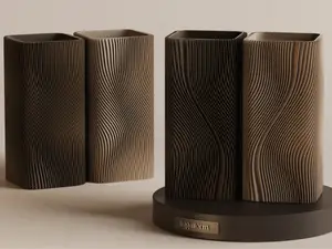 Ma Series — Wabi-Sabi Ribbed Vases
