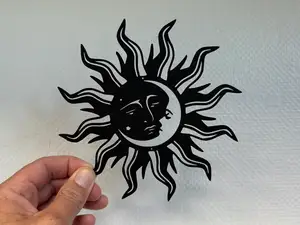 Decor Sun moon face