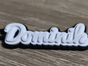Keychain Dominika Black White