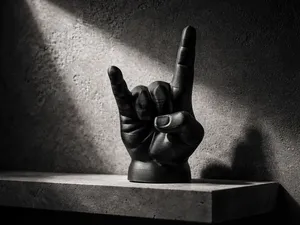Heavy Metal Hand - Pommesgabel - 666 - Metal Horns
